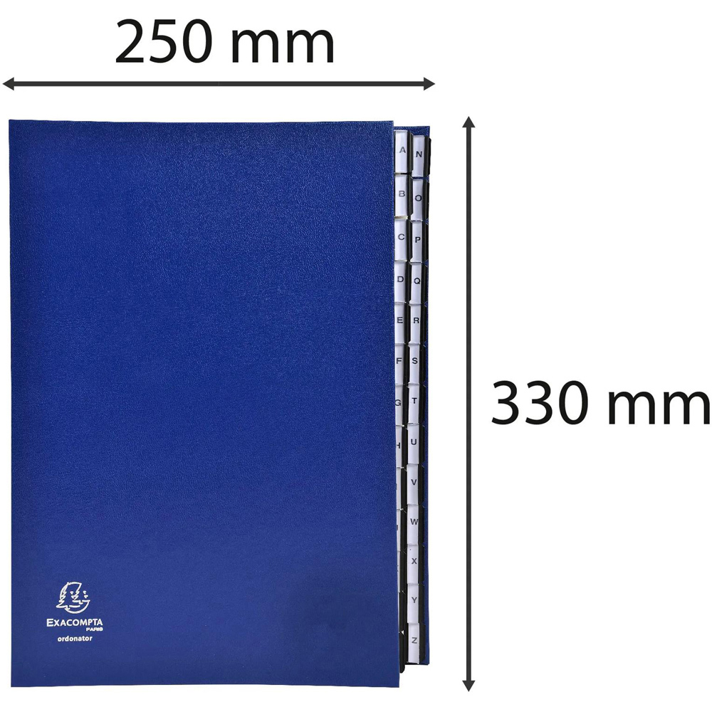 Exacompta A4 Blue Multi-Part File Ordonator with 26 A-Z Tabs Image 8