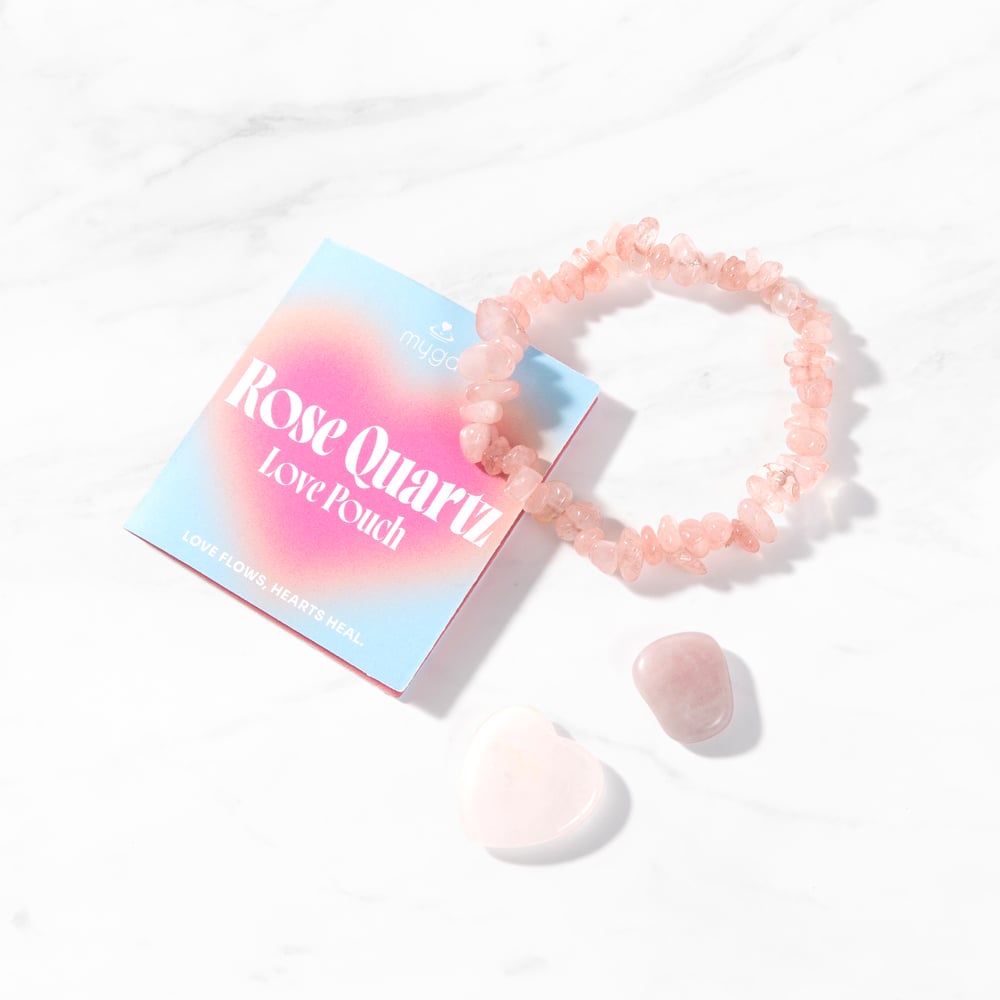 Myga Rose Quartz Gemstone Gift Pouch Image 4