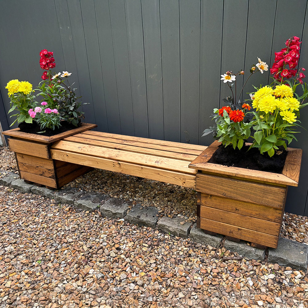 Charles Taylor Knights 2 Seater Planter Bench Image 3