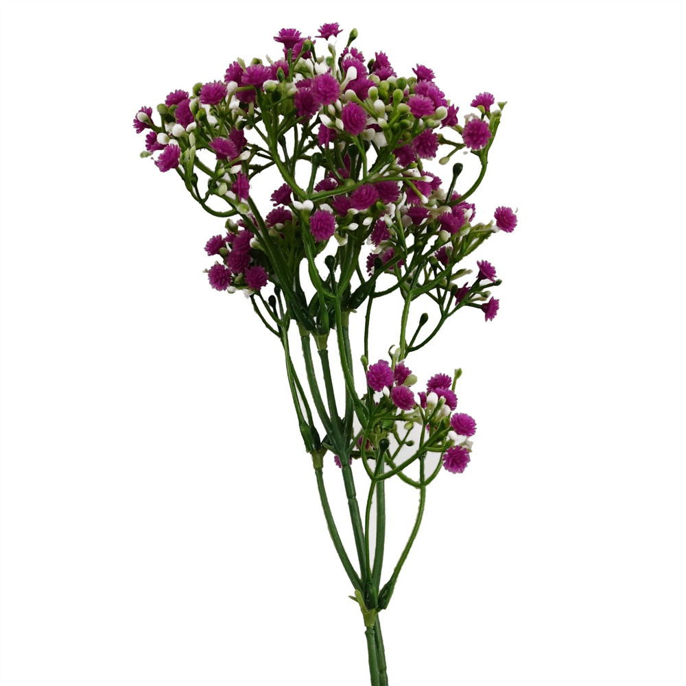 Leaf Pink Gypsophila Artificial Stem 55cm 6 Pack Image 7