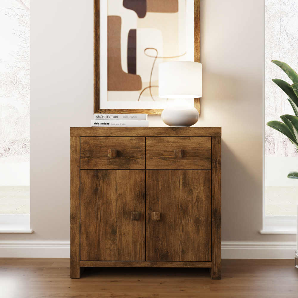 GFW Jakarta 2 Door 2 Drawer Mango Yellow Compact Sideboard Image 6