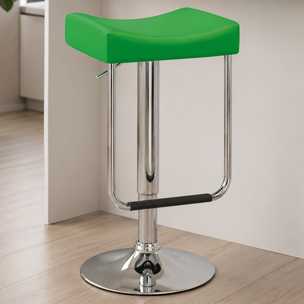 Premier Housewares Citrus Green PVC Stool Image 1