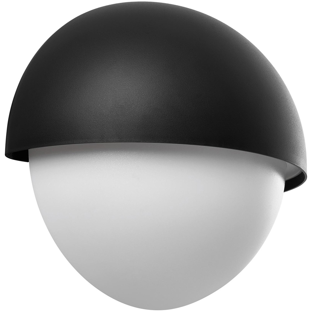 Nordlux Scorpius Black Round Outdoor Wall Light Image 1