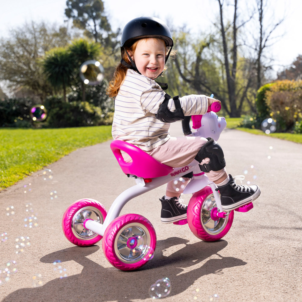 Xootz Kids White Unicorn Bubble Go Trike Image 8