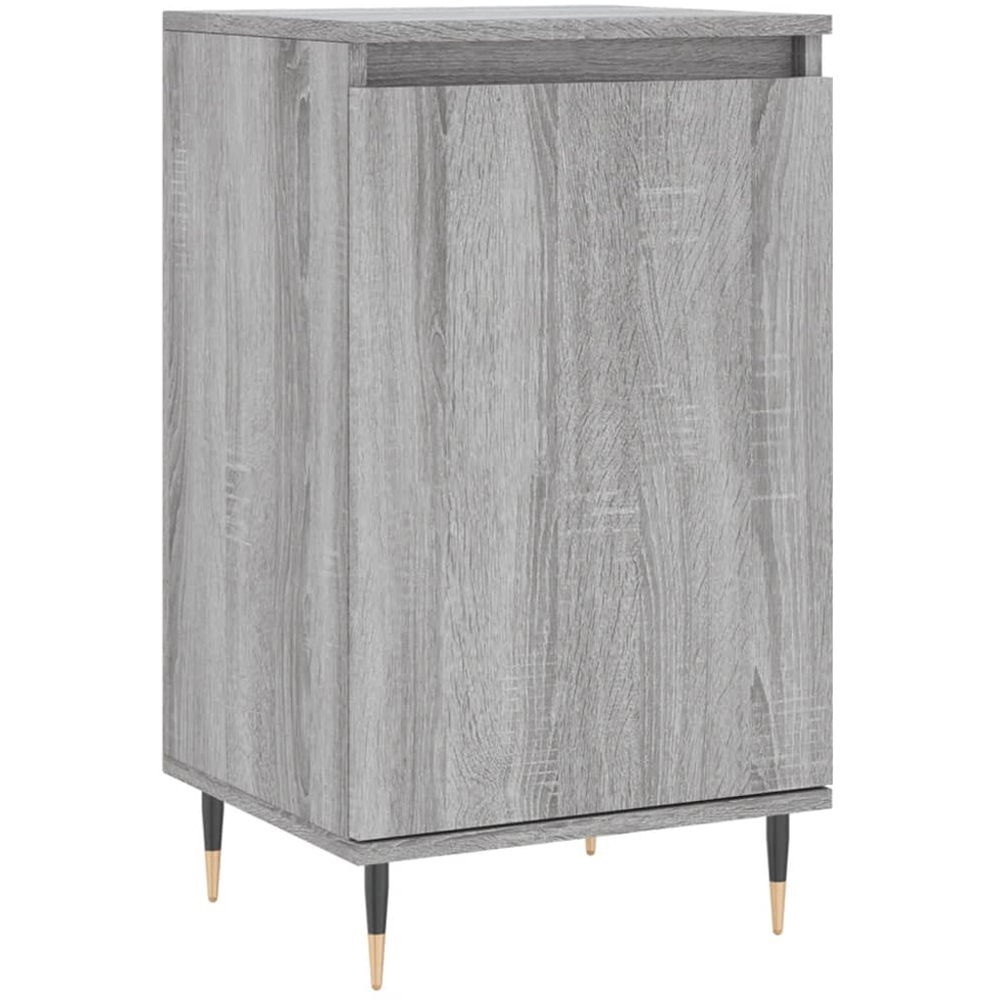 vidaXL Single Door Grey Sonoma Sideboard Set of 2 Image 5