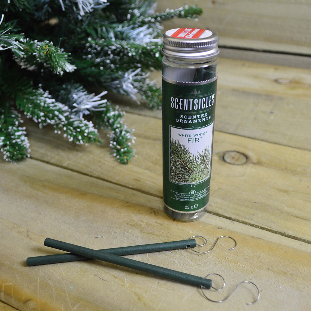 Samuel Alexander White Winter Fir Scentsicles Hanging Sticks 6 Pack Image 3