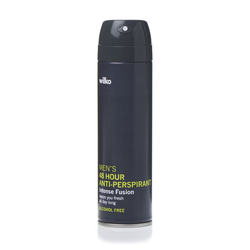 Wilko Men's Intense Fusion Anti-Perspirant Deodorant 200ml Image