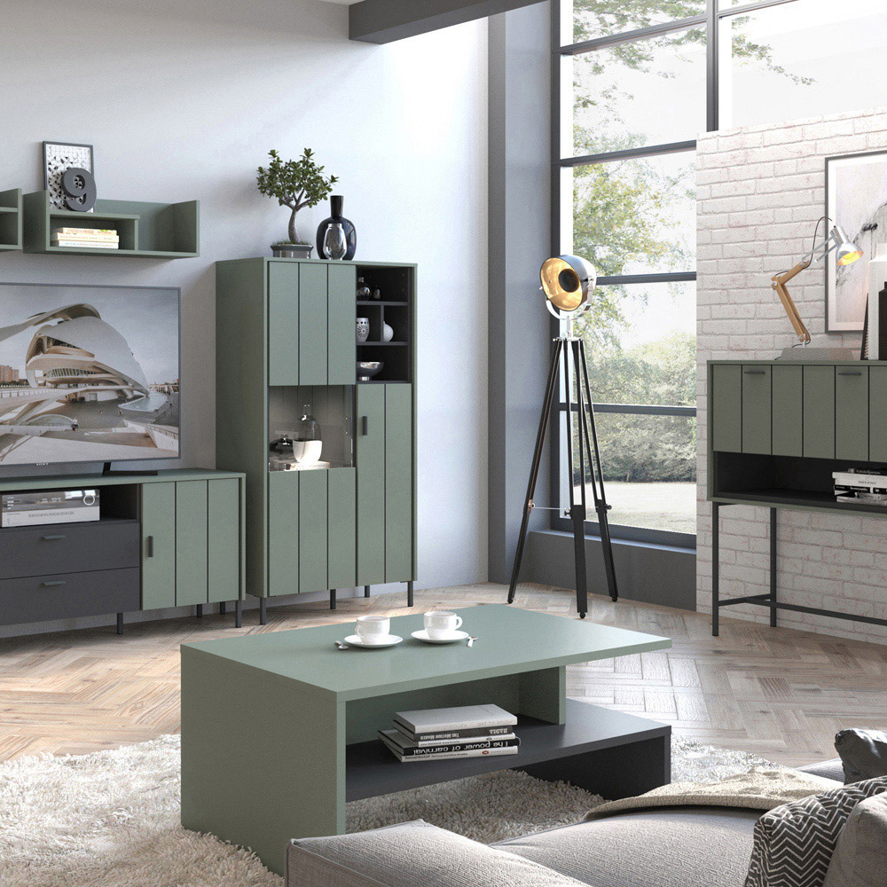 Furniture To Go Arundel 3 Door Green Cabinet Image 5