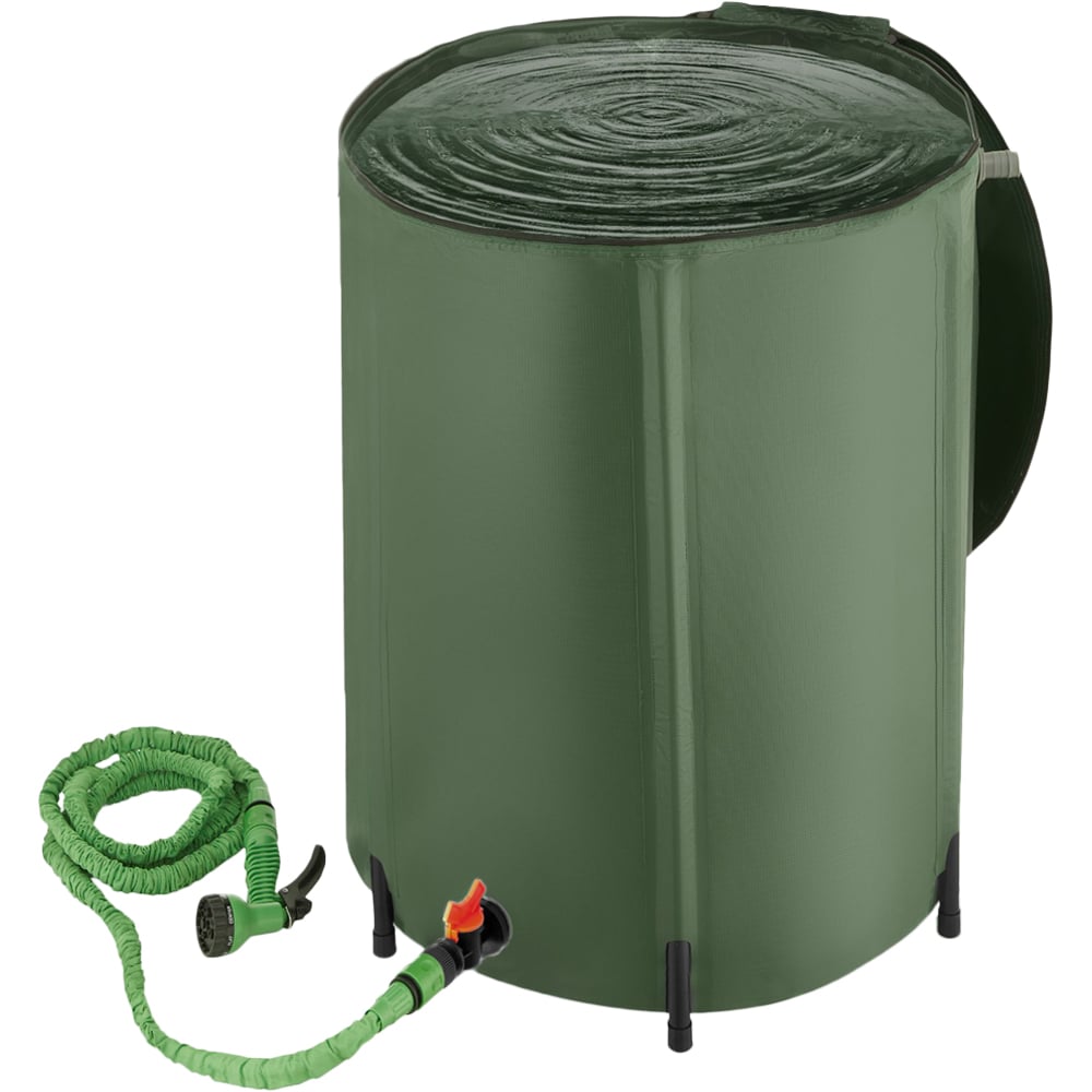 tectake 250L Green Water Butt Image 1