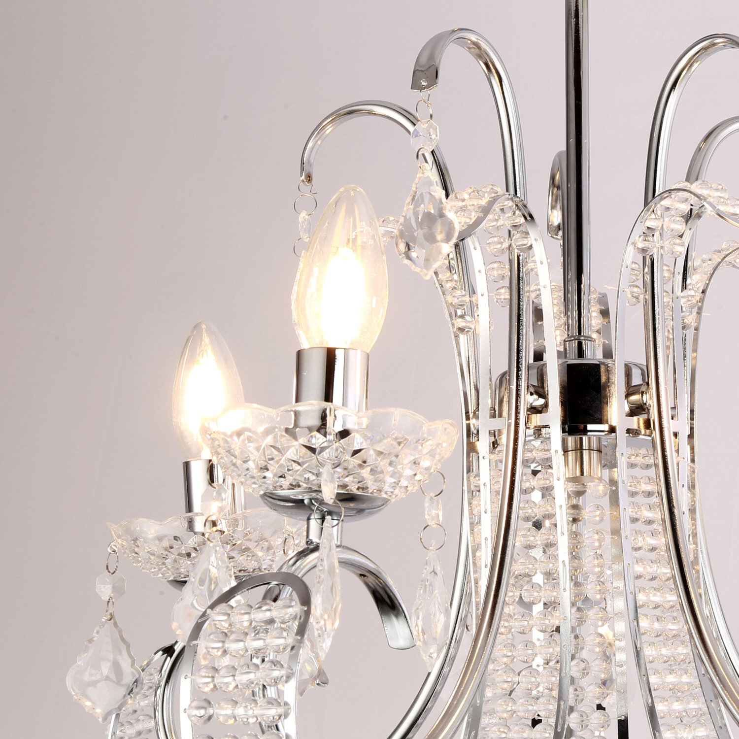 Malani Chandelier Chrome Image 4