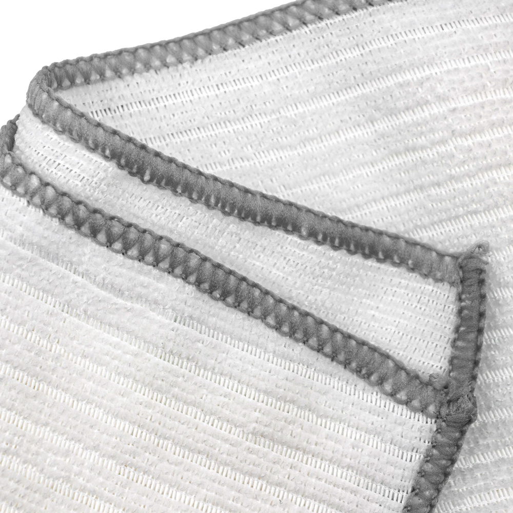 JVL Cleaning White and Grey Microfibre Cleaning Cloth 4 Pack Image 5