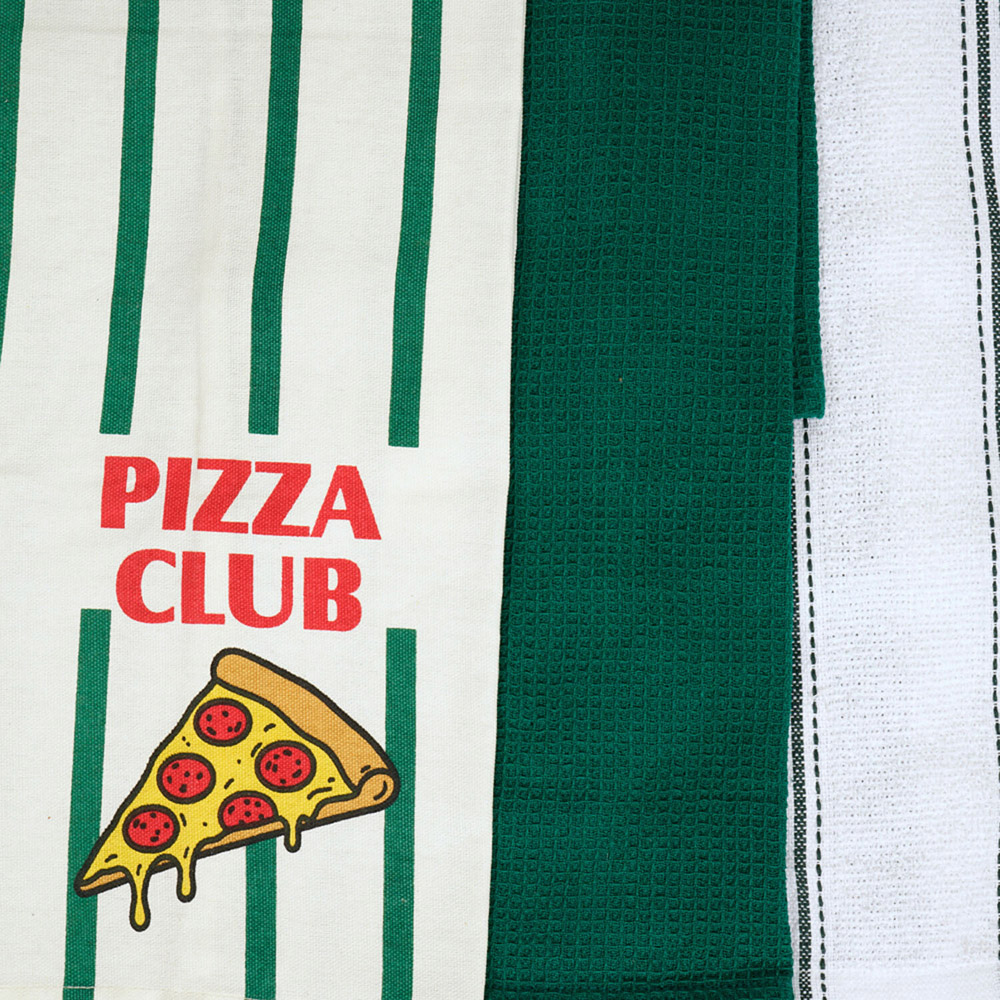 Pack of 3 Pizza Club Tea Towels Image 6