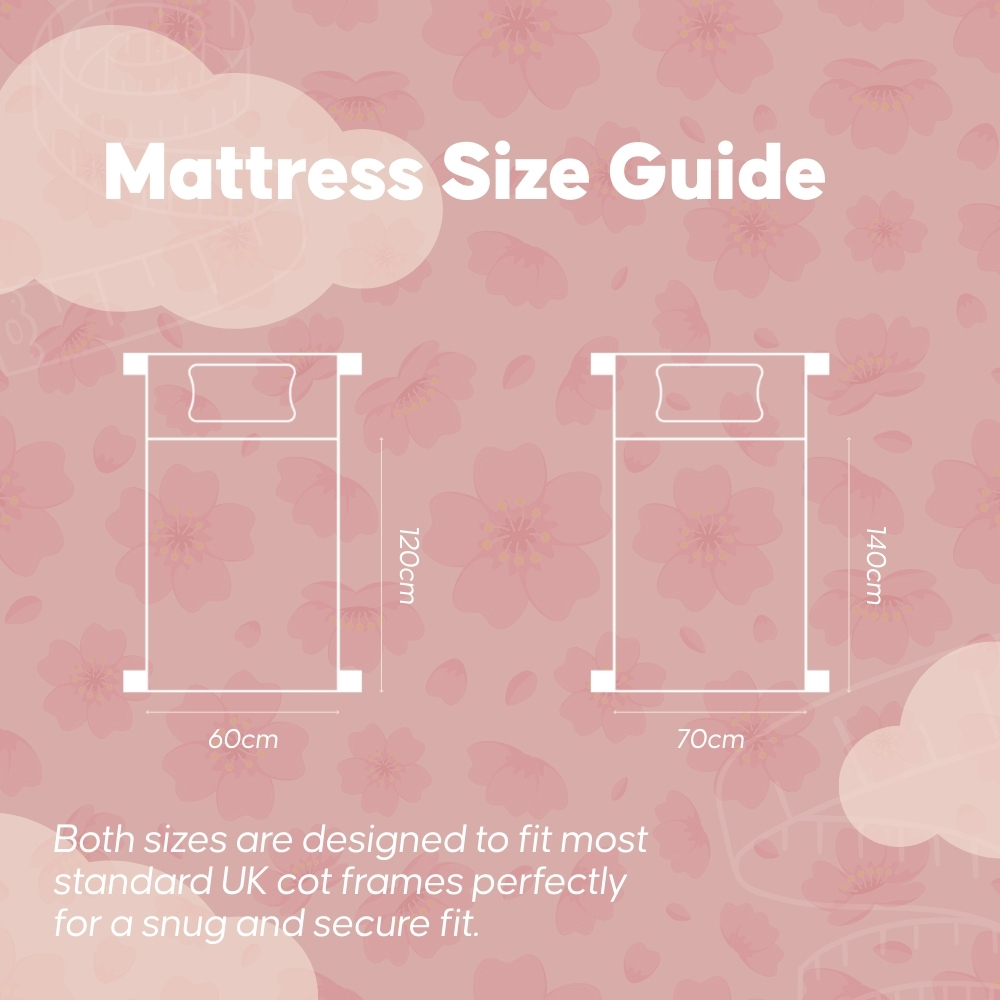 Bump and Beyond White Firm Support Waterproof Baby Cot Mattress 120 x 60 x 7.5cm Image 8