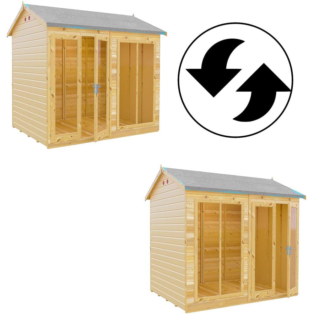 Shire Mayfield 8 x 6ft Double Door Traditional Summerhouse Image 4