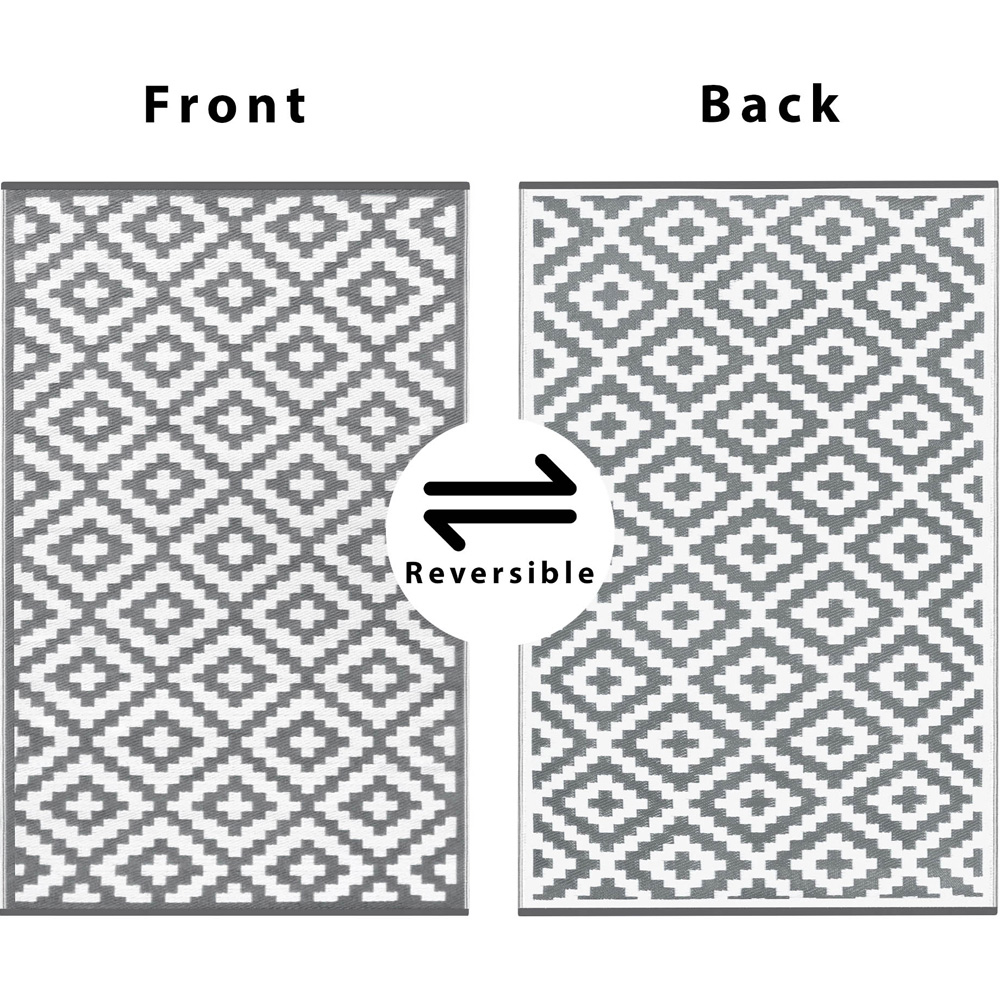 Green Decore Nirvana Grey and White Outdoor Rug 270 x 360cm Image 6