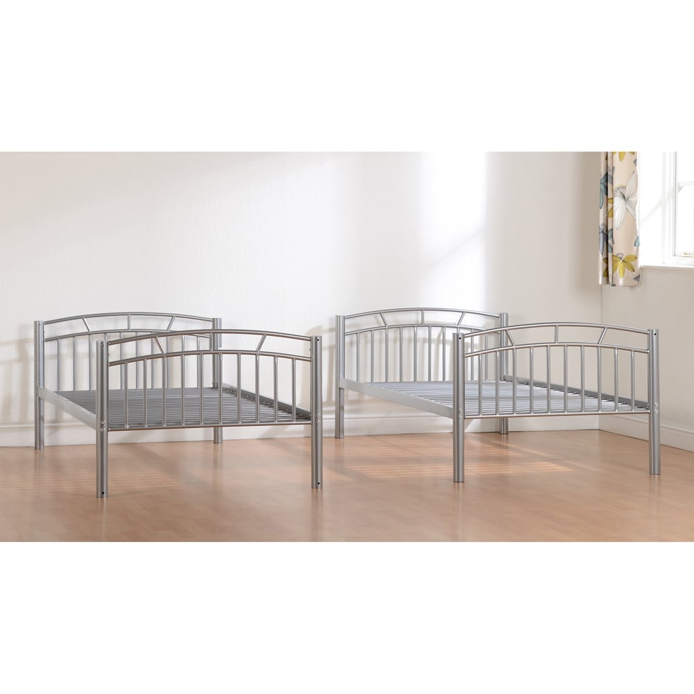 Seconique Ventura Single Sleeper Silver Bunk Bed Image 6