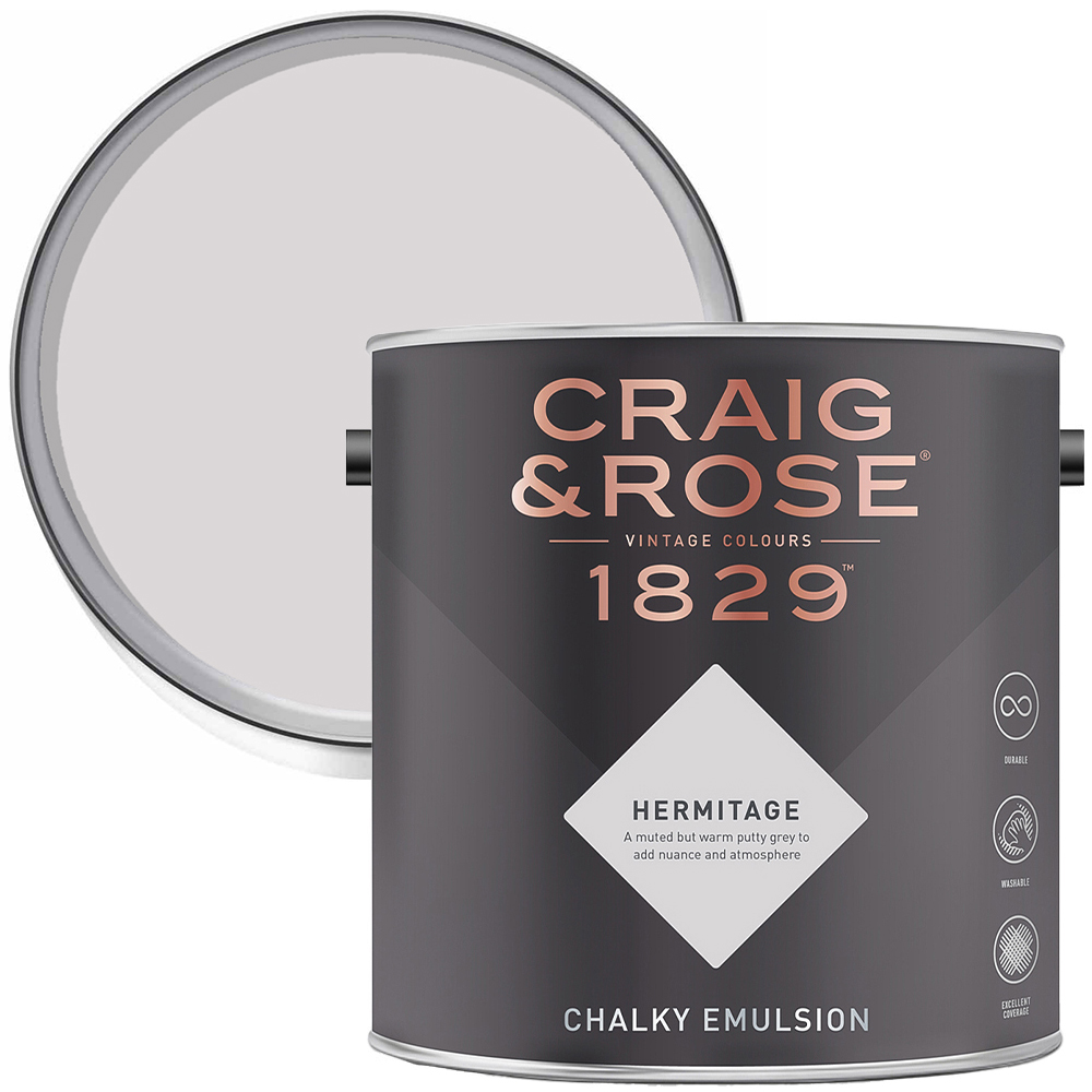 Craig & Rose 1829 Vintage Walls and Ceilings Hermitage Chalky Matt Emulsion Paint 2.5L Image 1