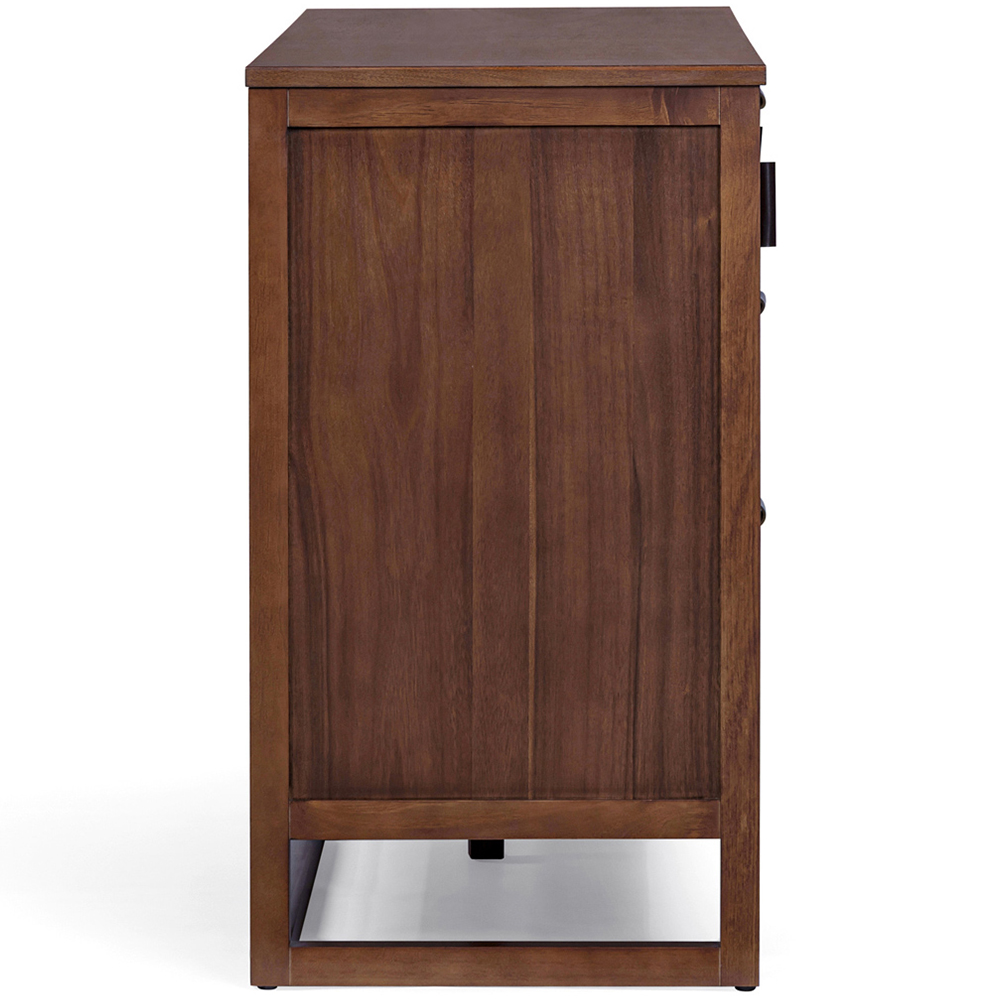 Teamson Home Hatteras 2 Door 3 Drawer Walnut Sideboard Image 4