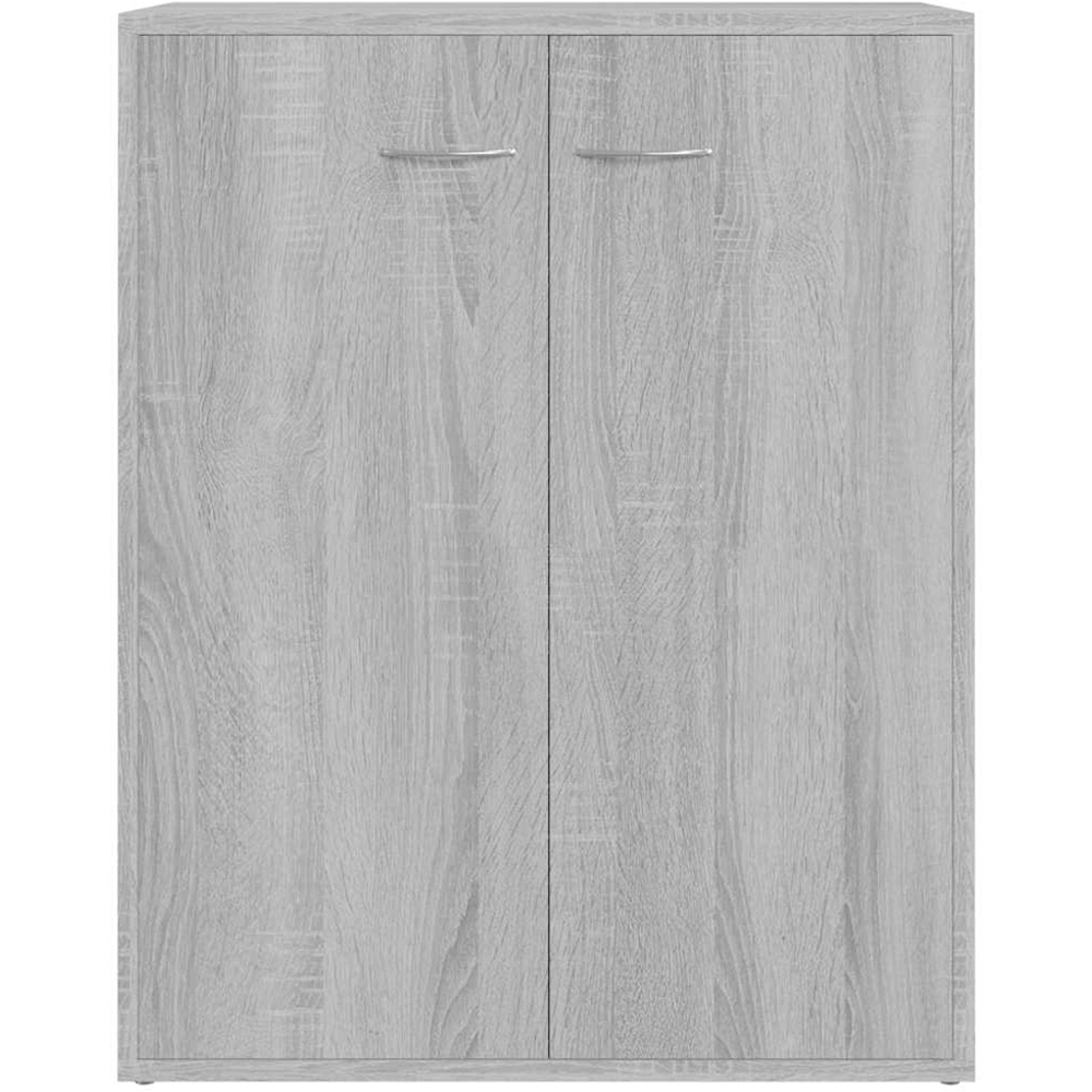 vidaXL 2 Door Grey Sonoma Wooden Sideboard Image 4