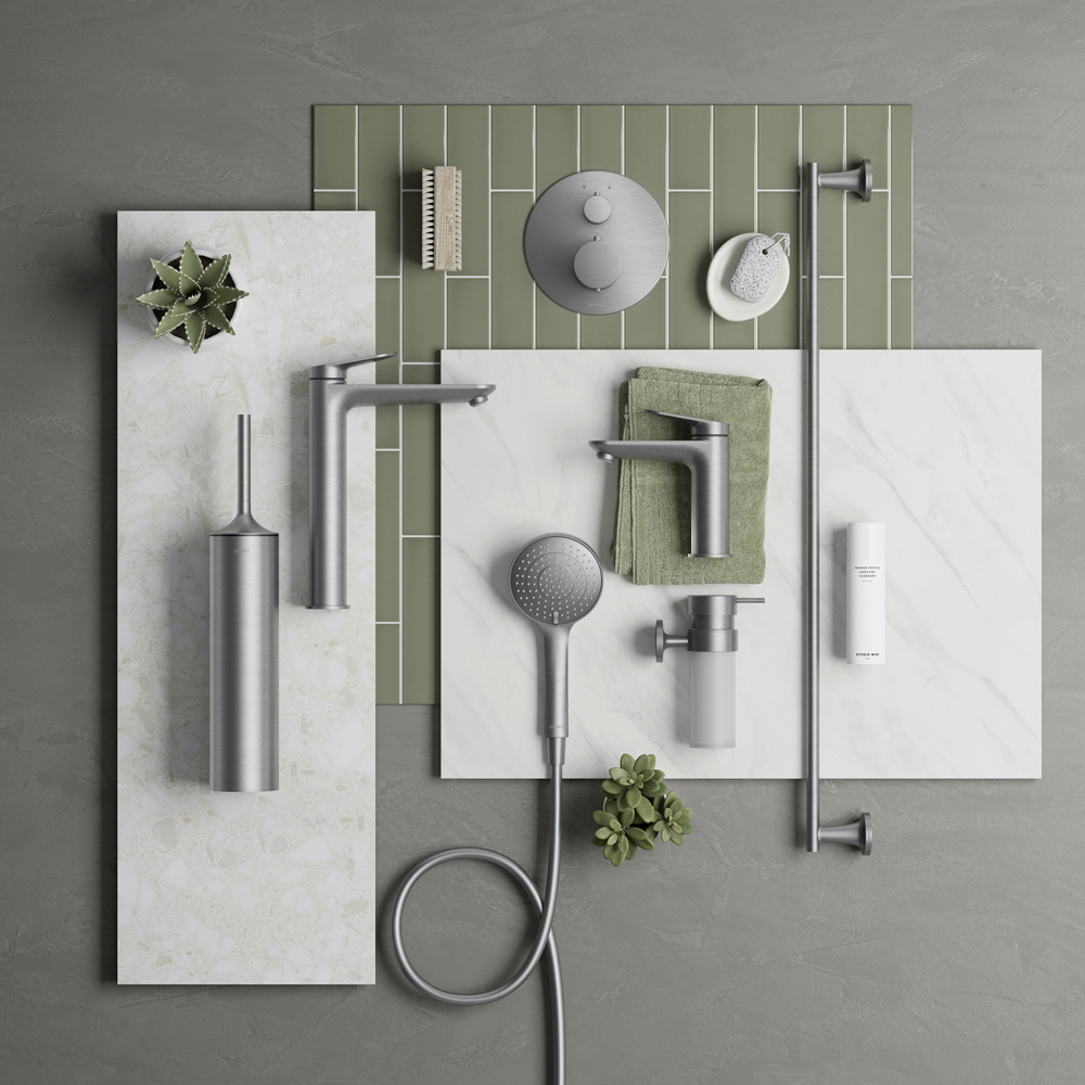 Duravit Stainless Steel Wall Outlet Image 2