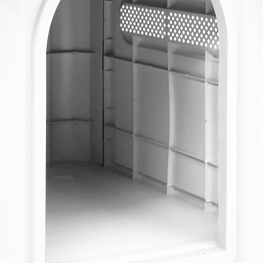vidaXL Grey Polypropylene Dog House 59 x 75 x 66cm Image 5