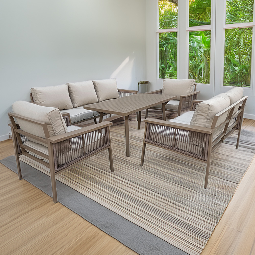 Furniture One 7 Seater Garden Lounge Set Image 1