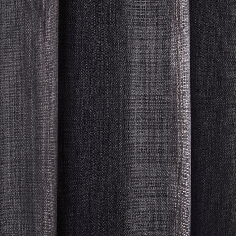 Divante Charcoal Hoxton Blackout Eyelet Curtains 168 x 183cm Image 4