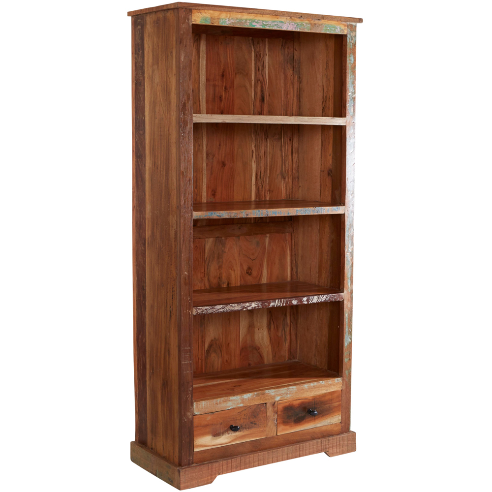 Brooklyn Camea 2 Drawer 4 Shelf Wooden Bookcase Image 2