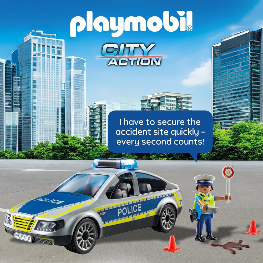 Playmobil Action Heroes Police Patrol Car Playset Image 5