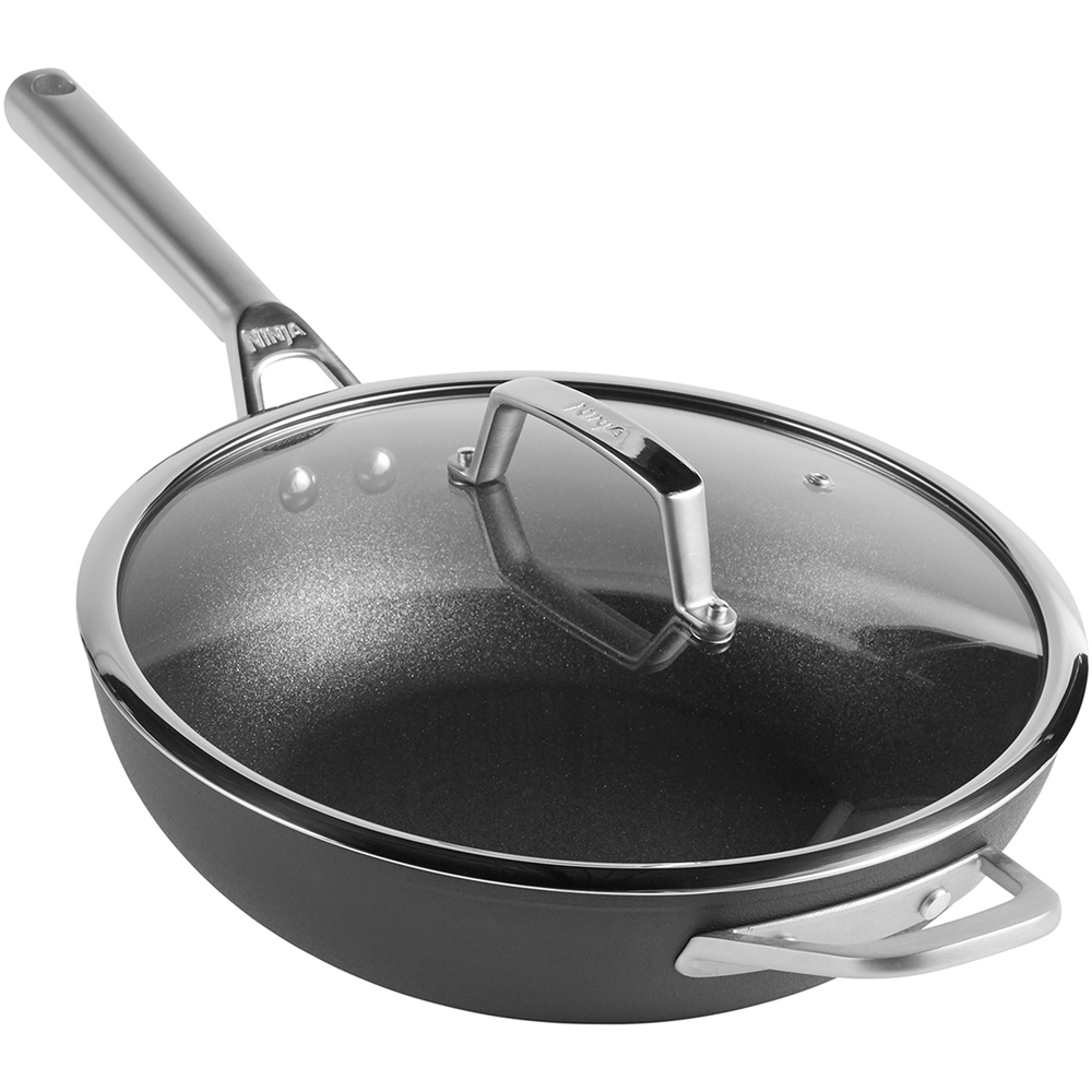 Ninja Foodi Zerostick 28cm Aluminium Wok with Lid Image 1