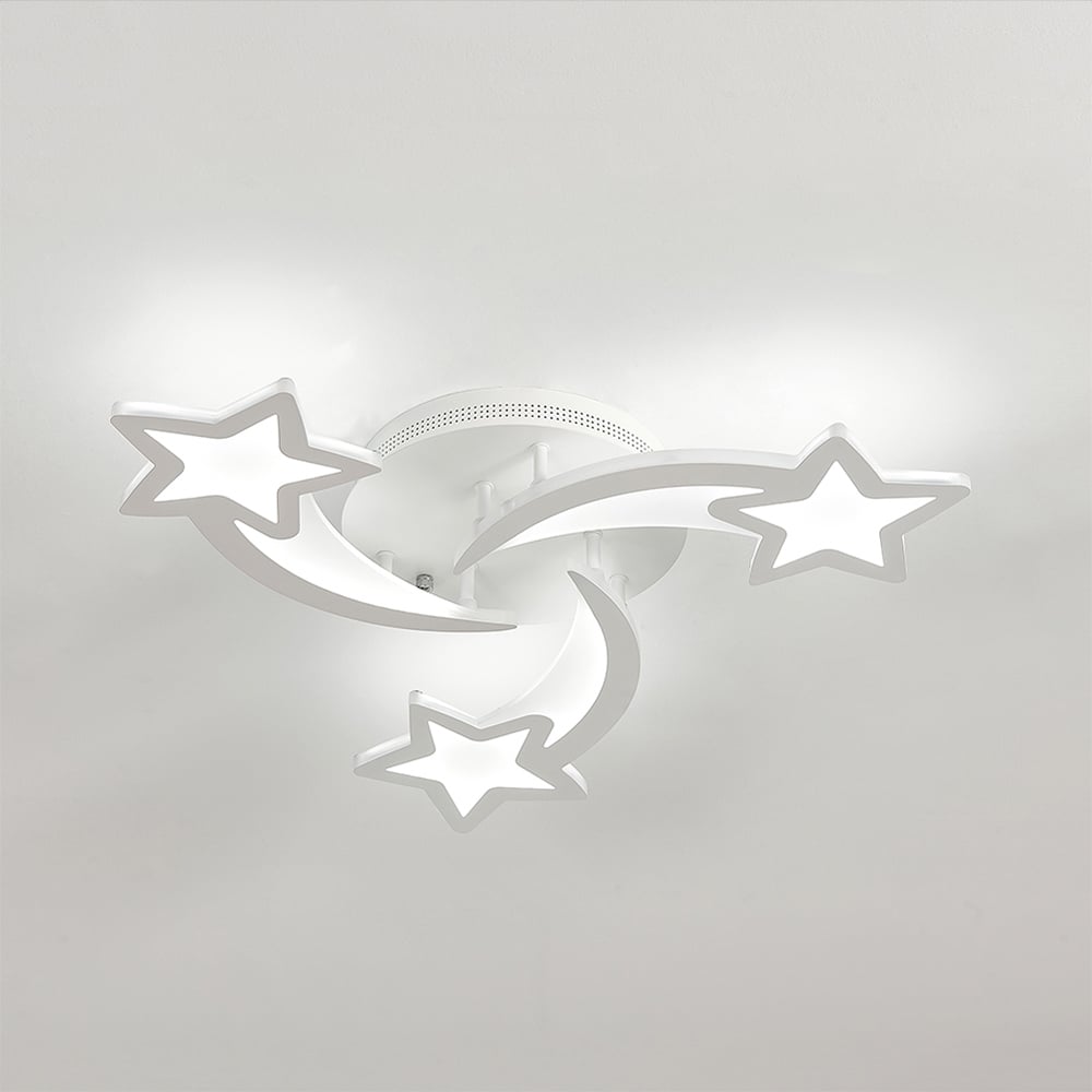 Living and Home White Shooting Stars LED Ceiling Light Image 3