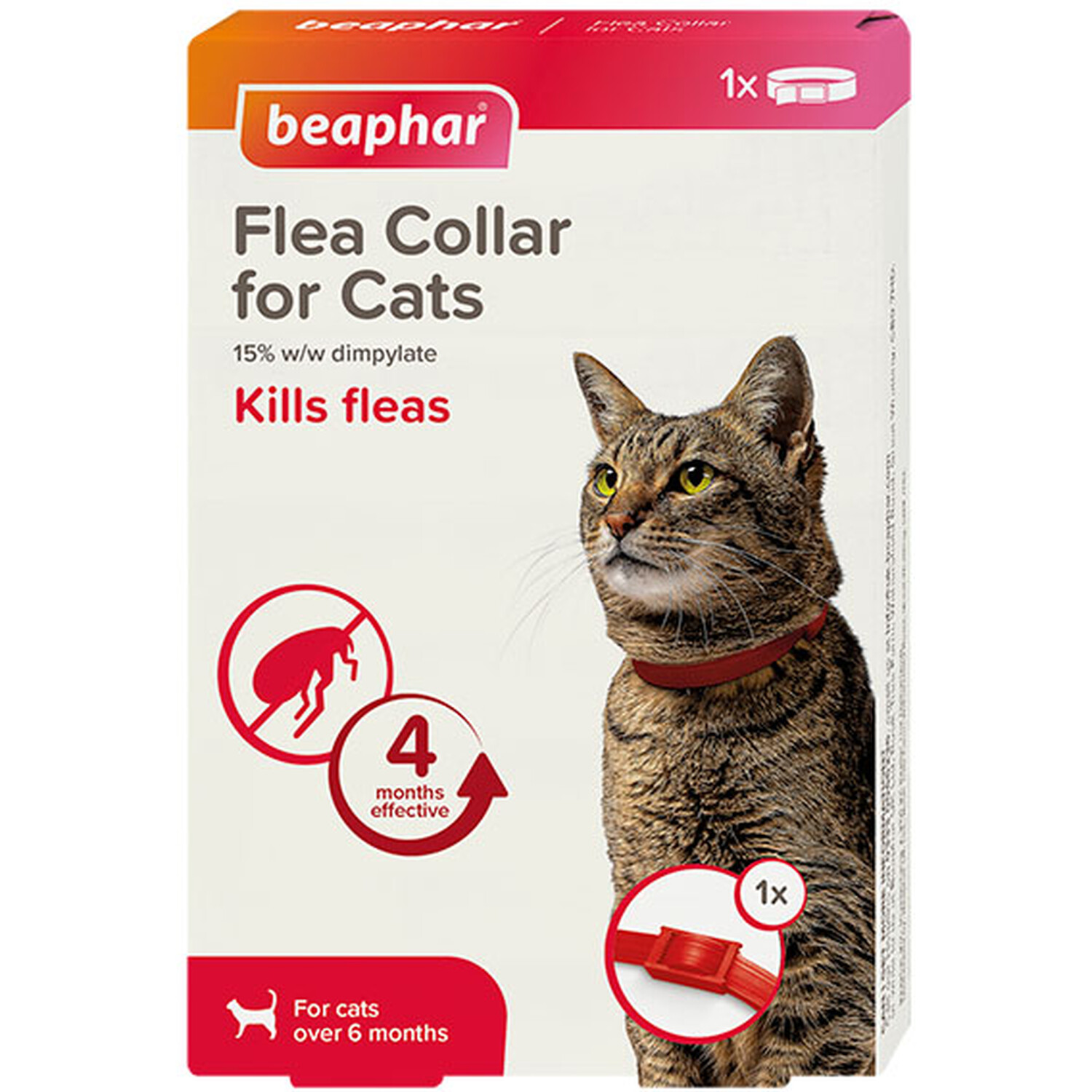 Cat Red Flea Collar - Red Image