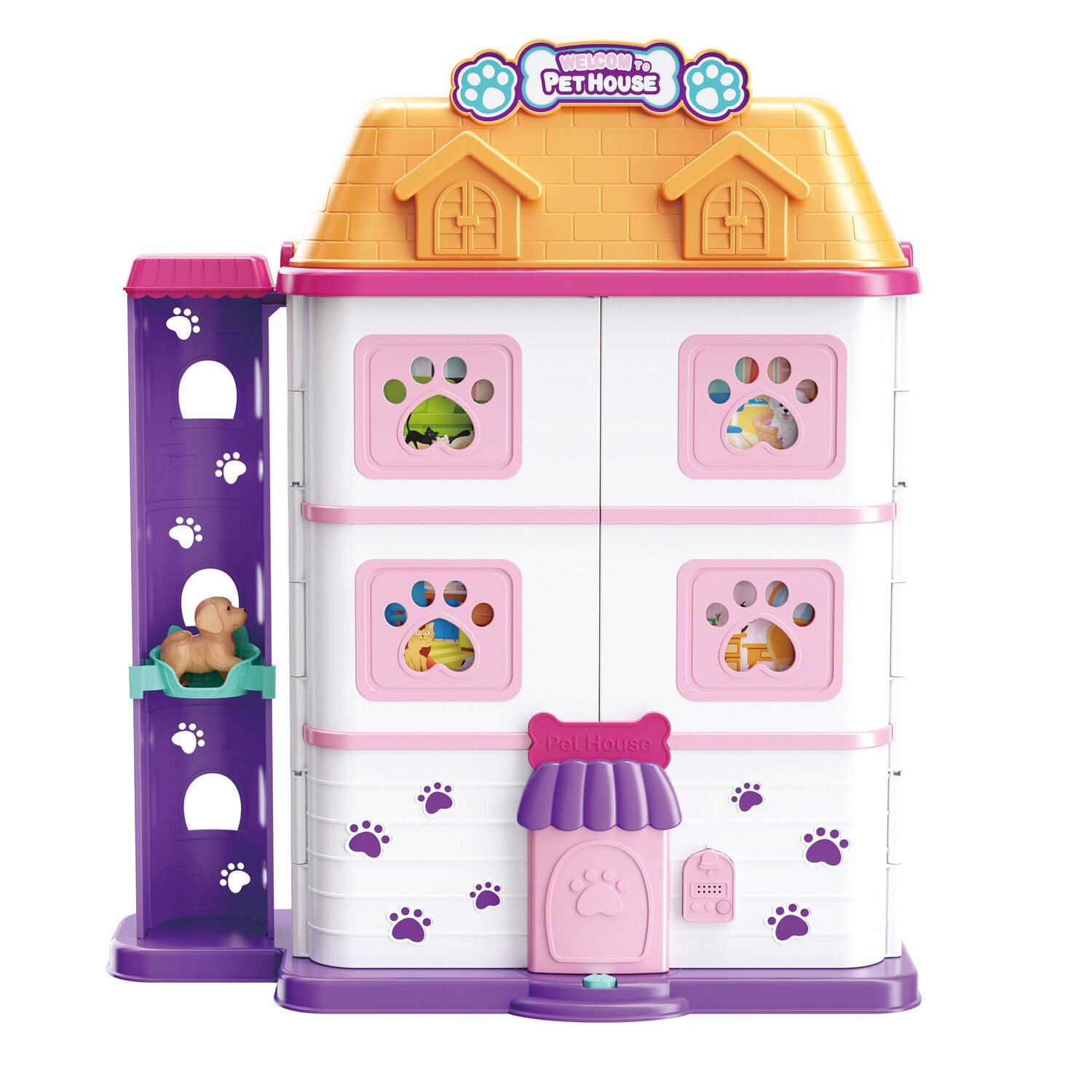 Kids Cute Pet House Playset - Multicolour Image 4