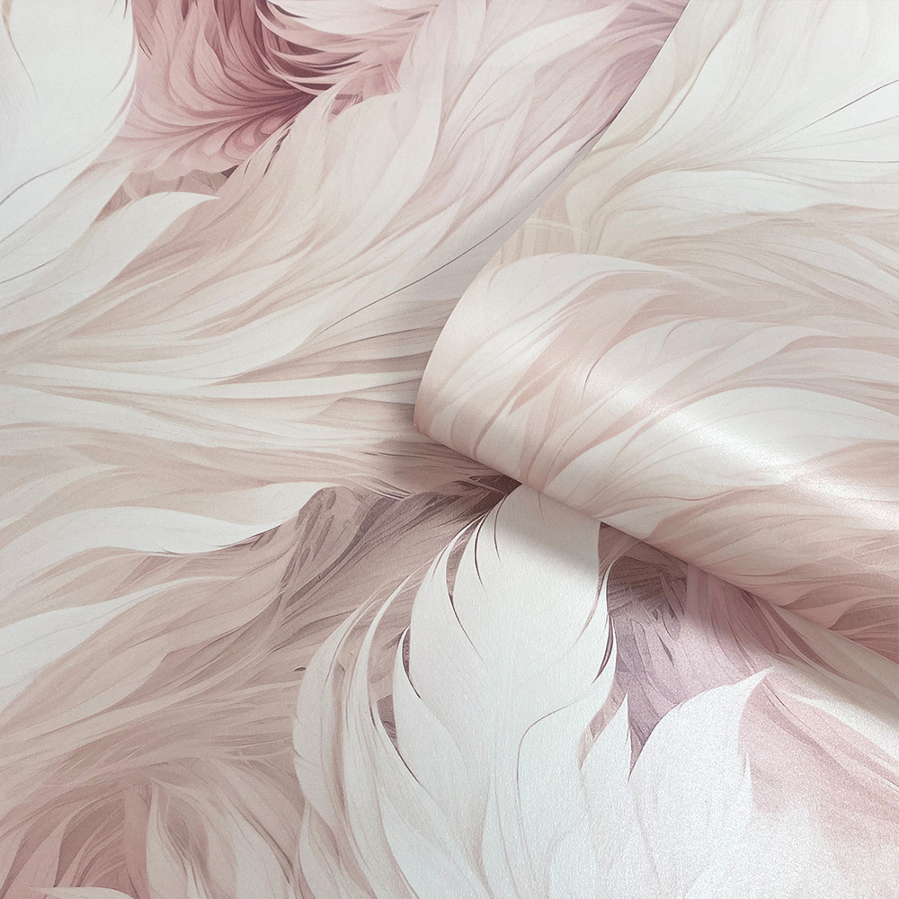 Muriva Plumes Blush Wallpaper Image 2