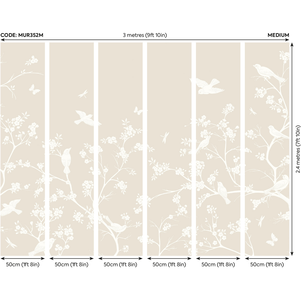 Origin Murals Blossom Trail Multicolour Wall Mural Image 3