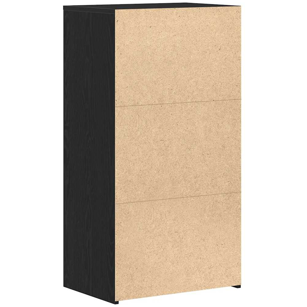 vidaXL 6 Drawer Black Oak Wooden Sideboard Image 7