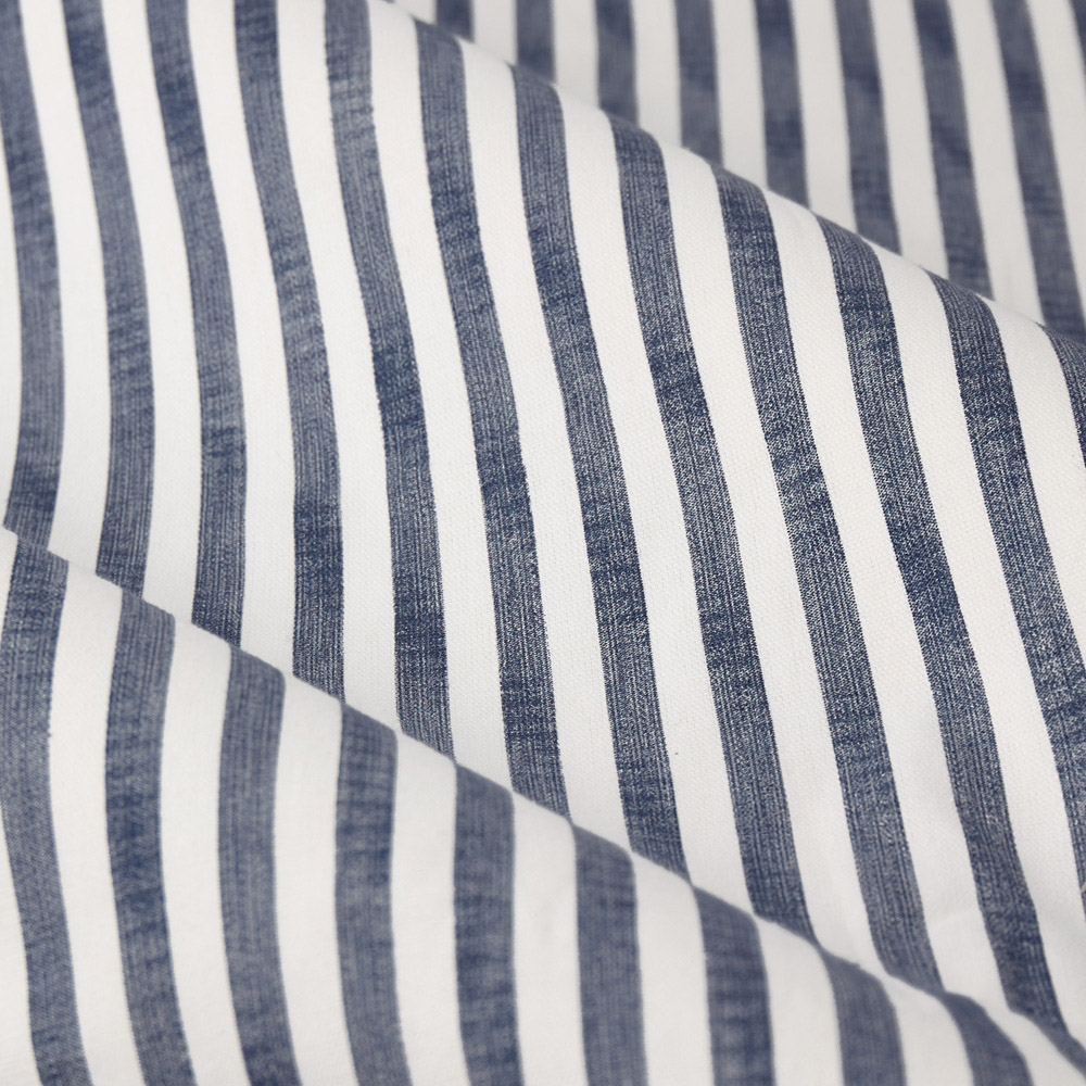 Yard Hebden Navy Cotton Blackout Pencil Pleat Curtains 117 x 137cm Image 5