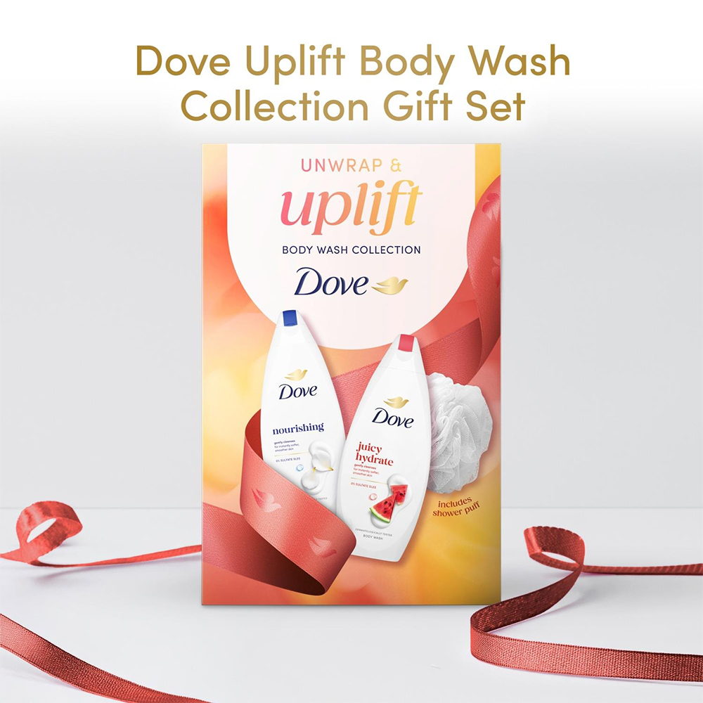 Dove Unwrap and Uplift Body Wash Collection Gift Set 2 Piece 2 Pack Image 3