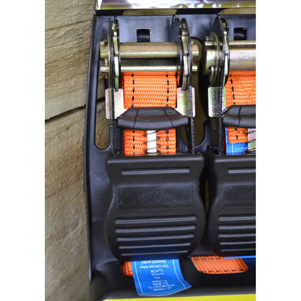 Samuel Alexander Heavy Duty Orange Ratchet Strap Set 4 Pack Image 4