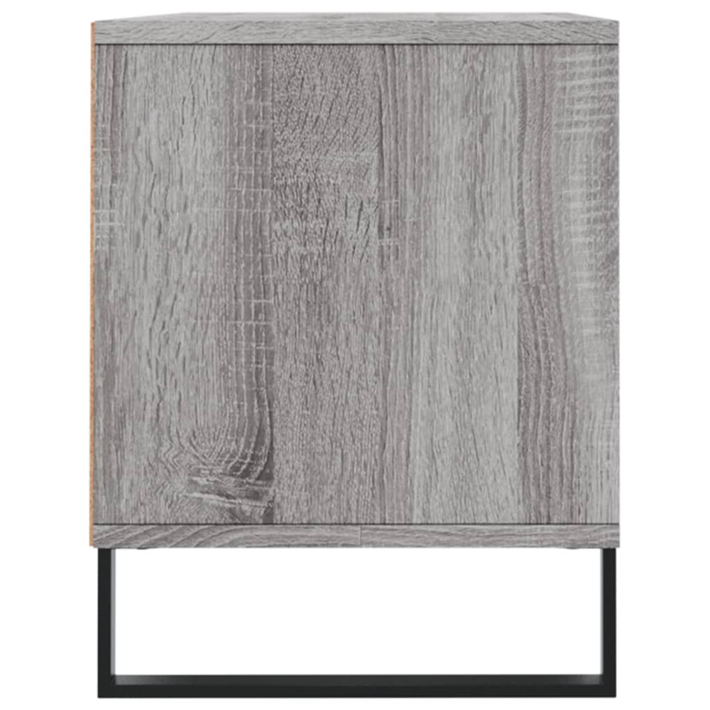 vidaXL 2 Door 2 Shelf Grey Sonoma TV Cabinet Image 7