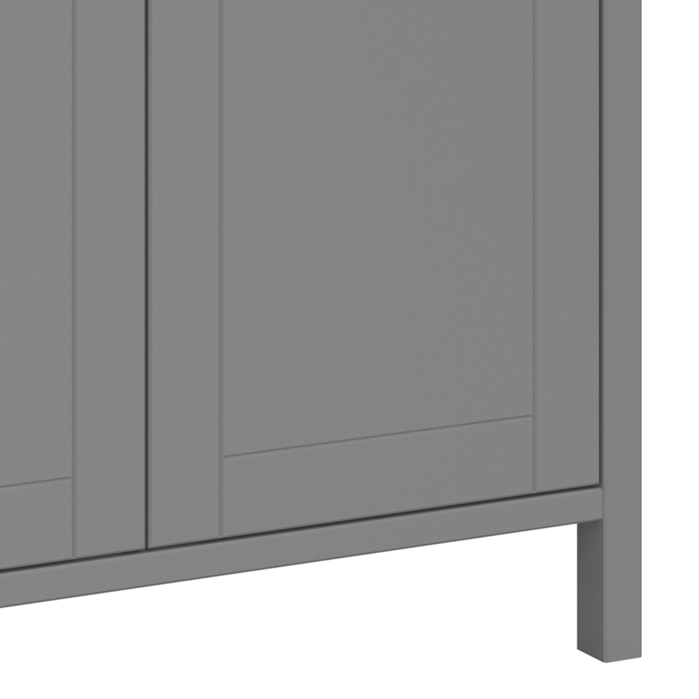 Florence Tromso 3 Door Grey Wardrobe Image 8