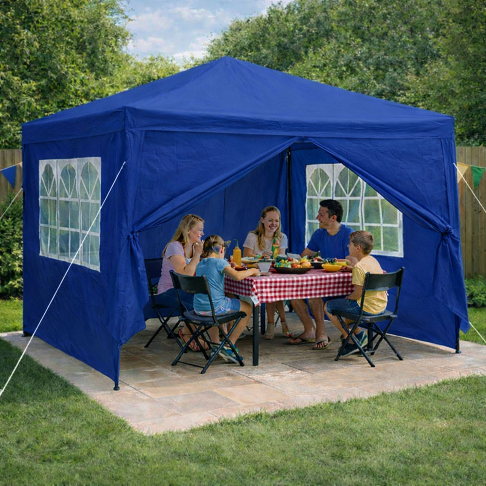 Neo Direct 3 x 3m Blue Marquee Gazebo Image 3