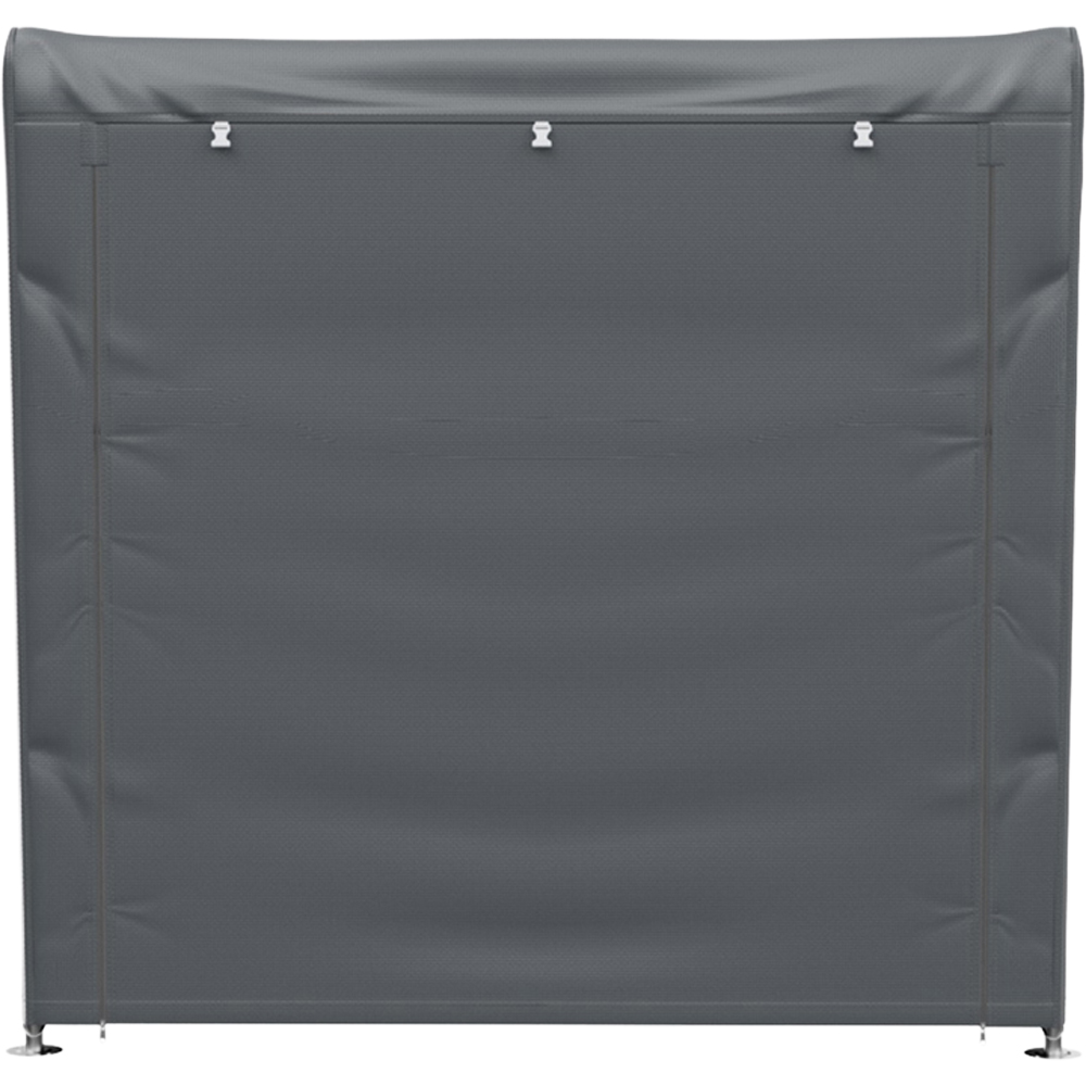 Living and Home 6 x 5ft Dark Grey Garden Storage Shed Image 1