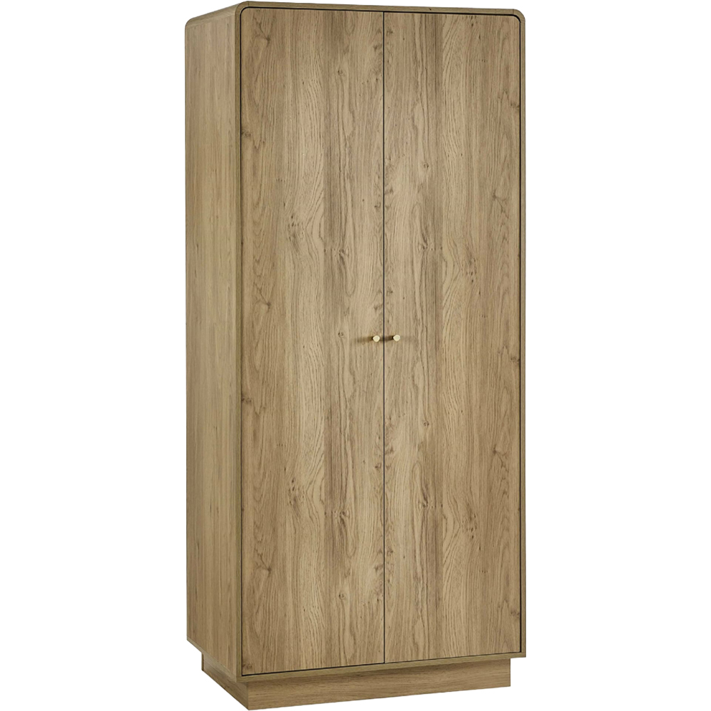 Julian Bowen Ingrid 2 Door Oak Wardrobe Image 2