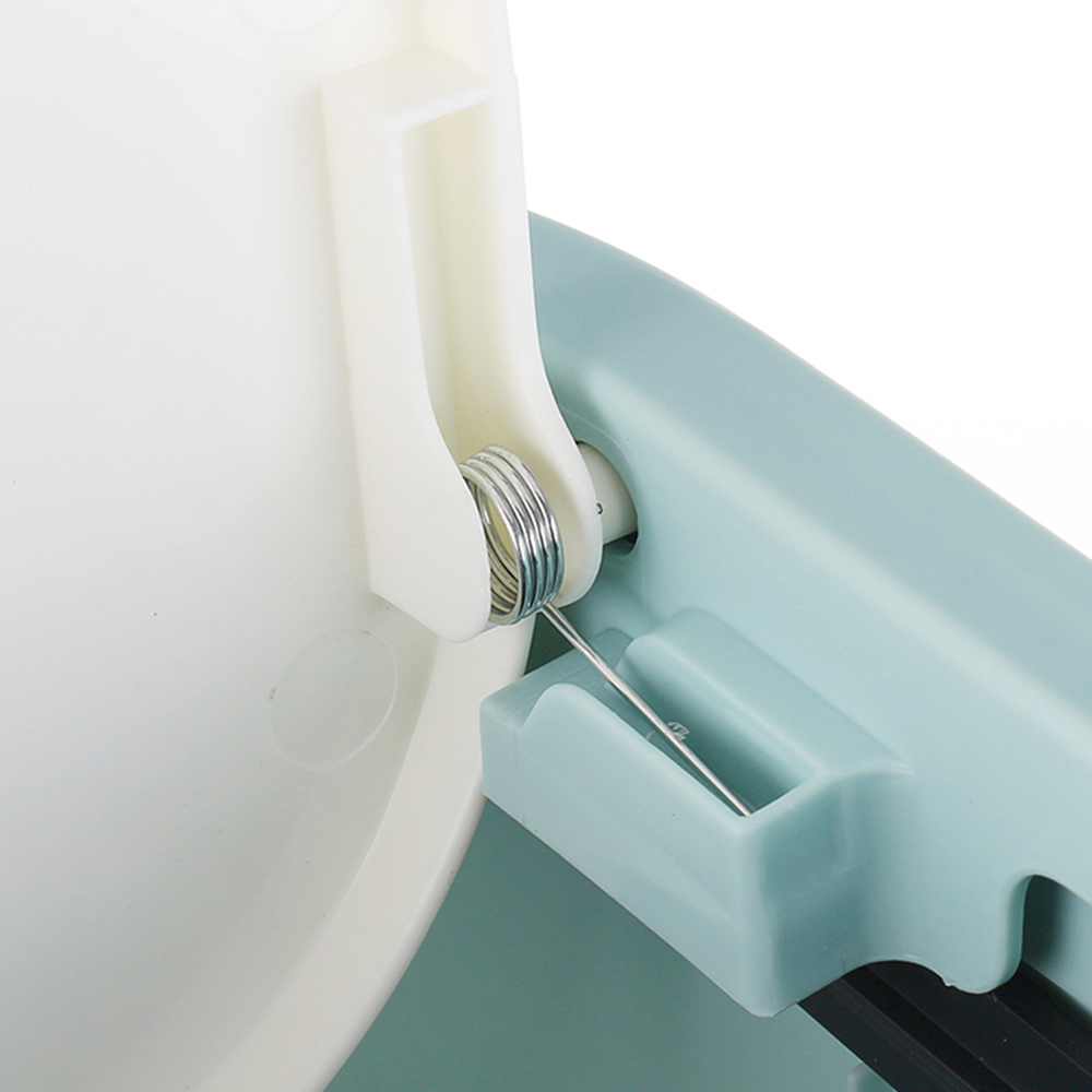 Living and Home Blue Double Recycling Bin with Pop Up Lid 15L Image 5