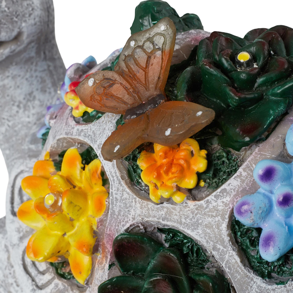 Living and Home Solar-Powered Turtle Garden Ornament Image 3