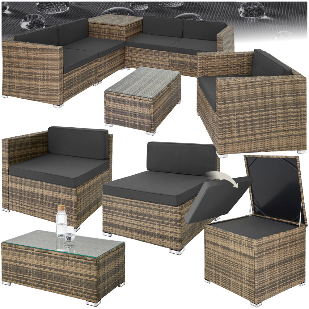 tectake Pisa Nature Lounge Set Image 2