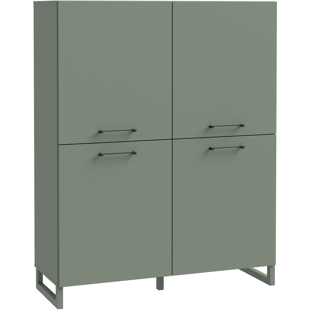 Florence Sali 4 Door Sage Green Highboard Image 2