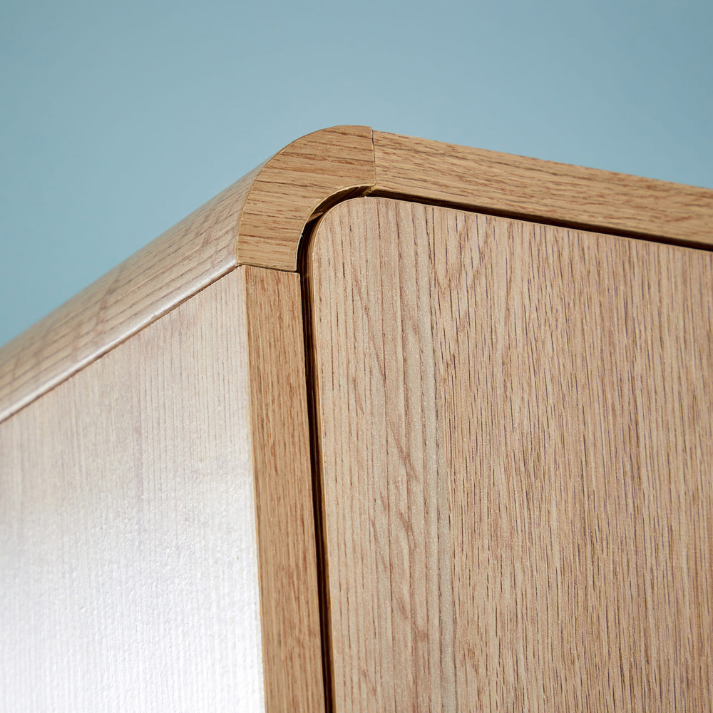 Home Source 2 Door 2 Drawer Rustic Effect Wardrobe Image 3