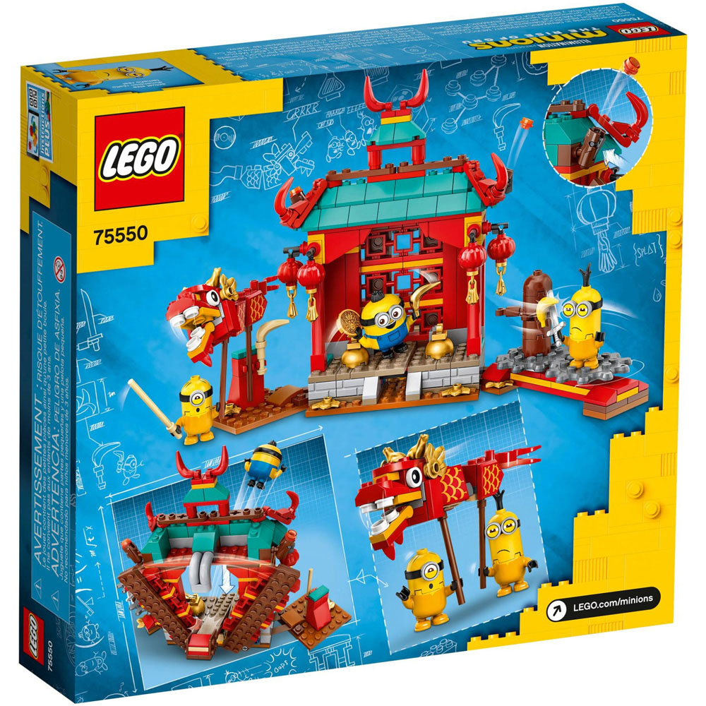 LEGO Minions The Rise of Gru 75550 Minions Kung Fu Temple Building Set 310 Piece Image 7